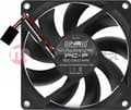 Miniatyrbilde 2 av 4: Noiseblocker BlackSilentPro PC-P, Vifte, 8 cm, 2500 RPM, 25,8 dB, 30,6 cfm, 52 m³/t