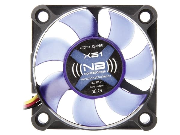 Noiseblocker BlackSilentFan XS-1, Vifte, 5 cm, 3000 RPM, 16,3 dB, Sort, Blå