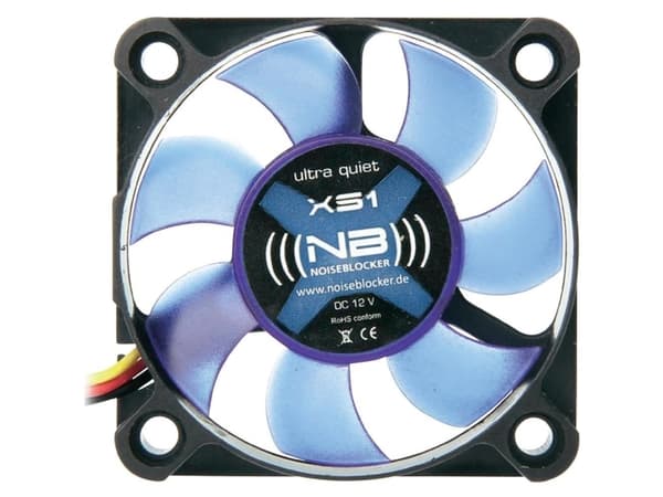 Noiseblocker BlackSilentFan XS-1, Vifte, 5 cm, 3000 RPM, 16,3 dB, Sort, Blå