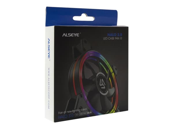 Inter-Tech ALSEYE Halo 3.0 - Lådfläkt - 120 mm Svart