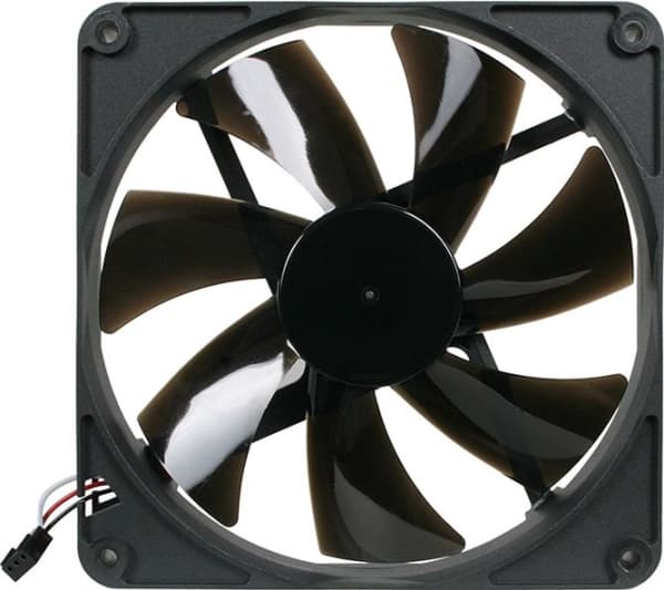 Noiseblocker BlackSilentPro PK3, Vifte, 14 cm, 1700 RPM, 153 m³/t, Sort