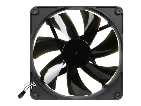 Noiseblocker BlackSilentPro PK3, Vifte, 14 cm, 1700 RPM, 153 m³/t, Sort