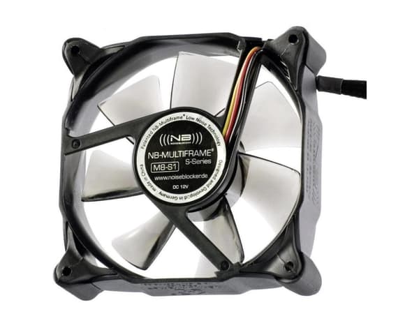 Noiseblocker MF8-S1, Fan, 6 dB, Svart