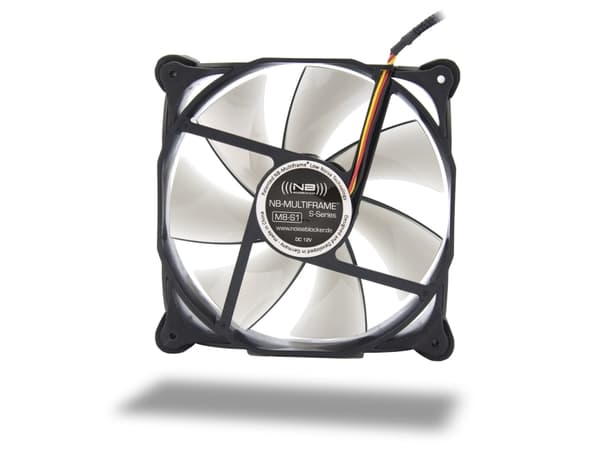 Noiseblocker MF8-S1, Fan, 6 dB, Svart
