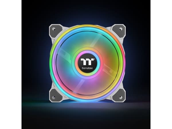 Thermaltake Riing 12 RGB Radiator Fan TT Premium Edition - Kabinettvifte - 120 mm - hvit (en pakke 3)