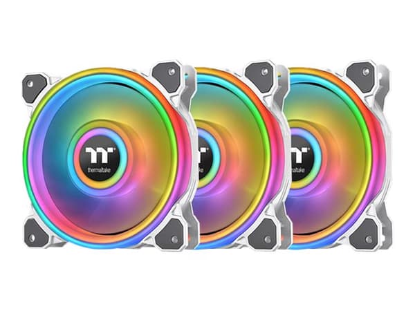 Thermaltake Riing 12 RGB Radiator Fan TT Premium Edition - Lådfläkt - 120 mm - vit (paket om 3) Vit