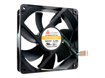 QNAP FAN-12CM-T01 Kjølesystem for datamaskin Universell Vifte Sort Sort