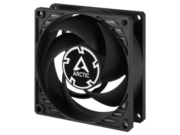 ARCTIC P8 TC, Vifte, 8 cm, 500 RPM, 3000 RPM, 0,3 sone, 40,3 m³/t Sort