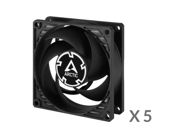 ARCTIC P Series 8 - Kabinettvifte - 80 mm (en pakke 5)