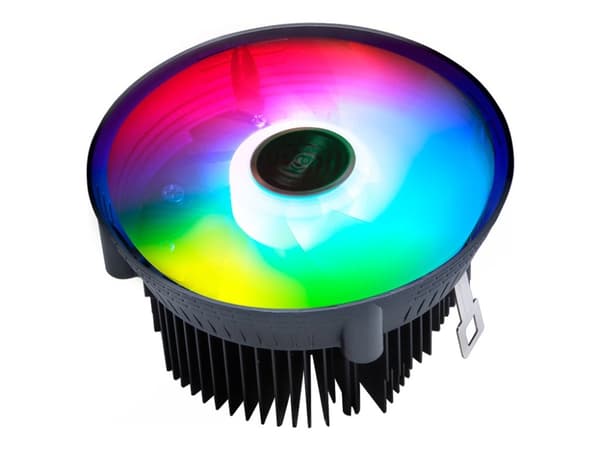 Akasa Vegas Chroma AM - Prosessorkjøler - (for: AM3+, AM4, AM5) - anodisert aluminium - 120 mm - svart Sort, Hvit