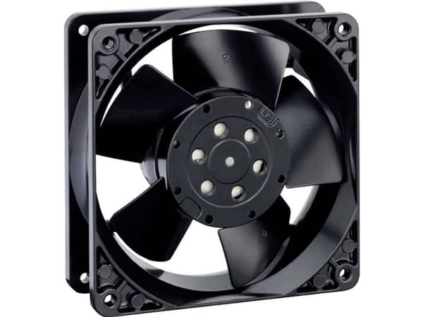 ebm-papst 4580 N, Vifte, 11,9 cm, 2350 RPM, 123 m³/t, Sort