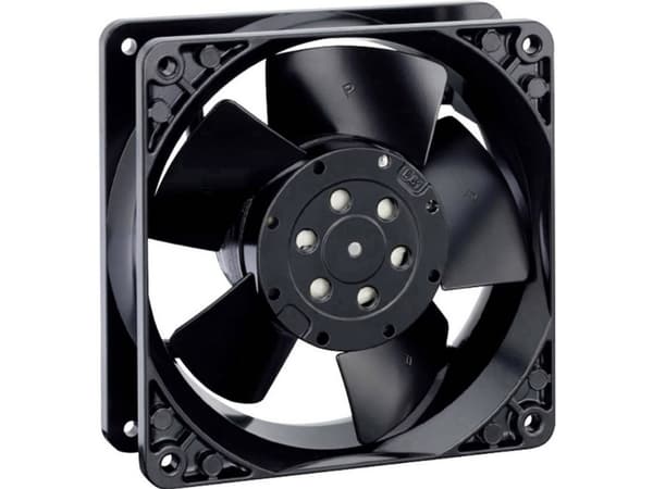 ebm-papst 4656 N, Vifte, 11,9 cm, 2650 RPM, Sort