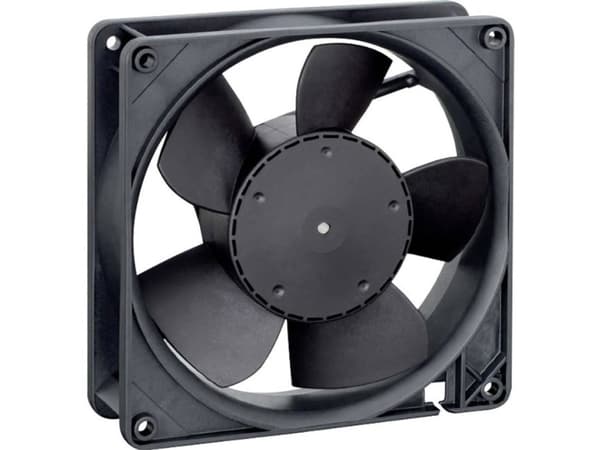 ebm-papst 5214 NN, Vifte, 12,7 cm, 3150 RPM, 216 m³/t, Sort