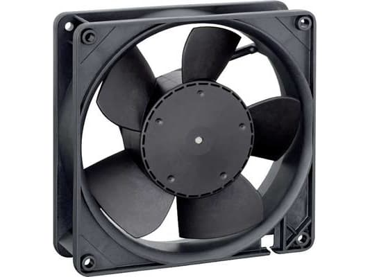 ebm-papst 5214 NN, Vifte, 12,7 cm, 3150 RPM, 216 m³/t, Sort Sort