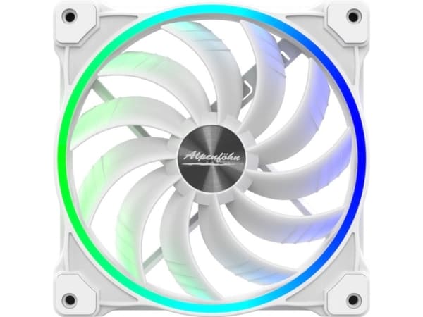 Alpenföhn 140mm Wing Boost 3 ARGB PWM fläkt, trippel - vit