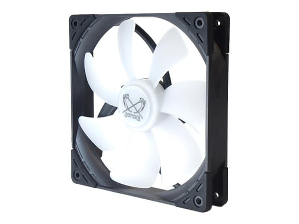 Kaze Flex 140 Square KF1425FD12SR-P - Kabinettvifte - 140 mm Sort, Hvit