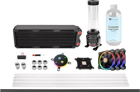 Thermaltake Pacific M360 D5 Hard Tube Water Cooling Kit - Sett for væskekjølesystem - (for: LGA775, LGA1156, AM2, AM2+, LGA1366, AM3, LGA1155, AM3+,