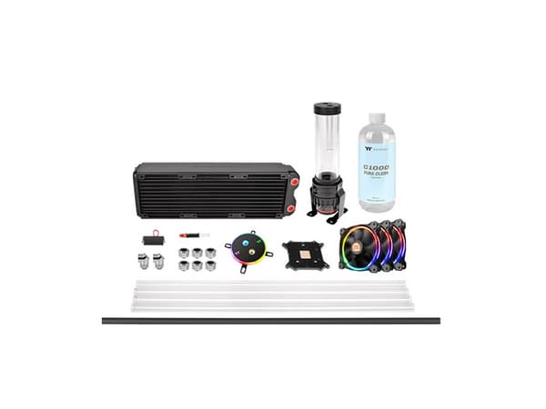 Thermaltake Pacific M360 D5 Hard Tube Water Cooling Kit - Sett for væskekjølesystem - (for: LGA775, LGA1156, AM2, AM2+, LGA1366, AM3, LGA1155, AM3+,