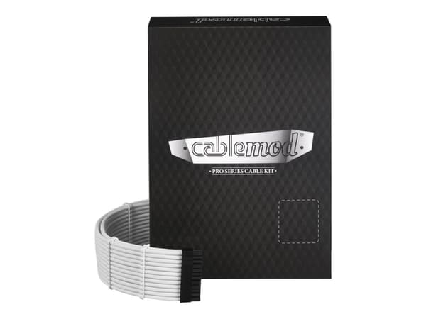 CableMod PRO Series ModMesh C-Series - Strømkabelsett - formstøpt - hvit