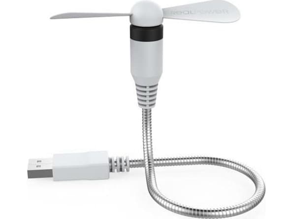 Wentylator USB Realpower RealPower USB mini Fan weiß (USB-Ventilator flexibel)