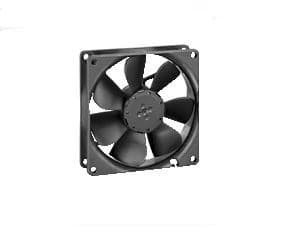 ebm-papst 3412 N, Vifte, 9,2 cm, 2700 RPM, 82 m³/t, Sort Sort