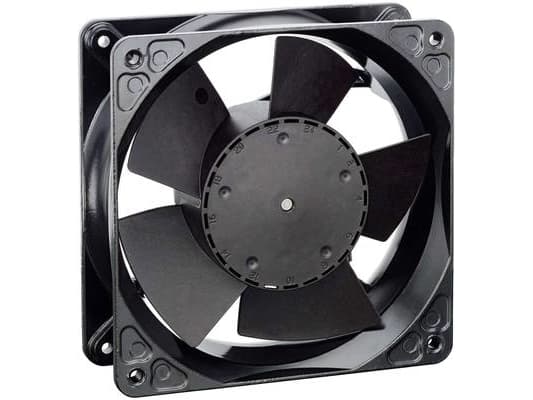 ebm-papst 4184 NGX, Vifte, 11,9 cm, 2800 RPM, 160 m³/t, Sort Sort