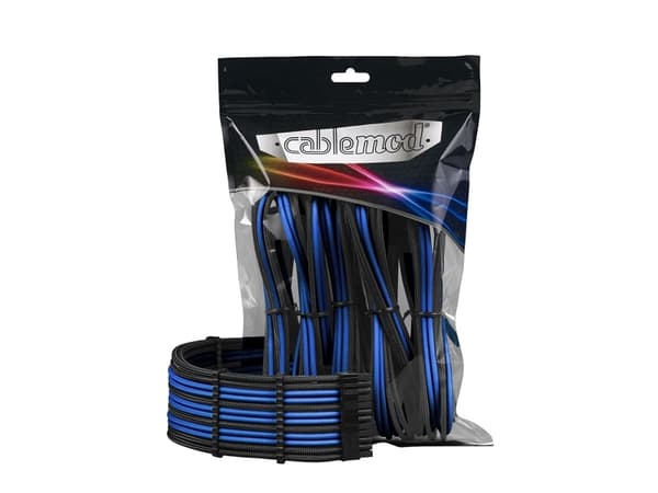 CableMod PRO Series ModMesh - Virran jatkojohtosarja - valettu - musta, sininen