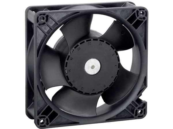 ebm-papst DV4114N, Vifte, 11,9 cm, 6000 RPM, 280 m³/t, Sort