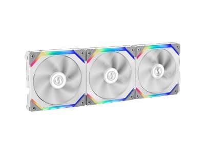 Lian Li UNI FAN SL120 - Kabinettvifte - 120 mm - hvit (en pakke 3) Hvit