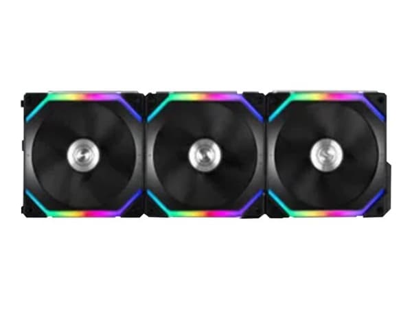 Lian Li UNI FAN SL120 - Kabinettvifte - 120 mm - svart (en pakke 3) Sort