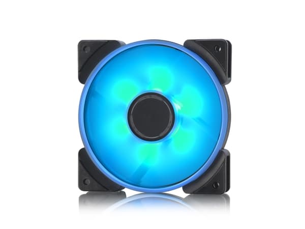 Fractal Design Prisma AL-12 - Kabinettvifte - 120 mm - svart, halvopak hvitt