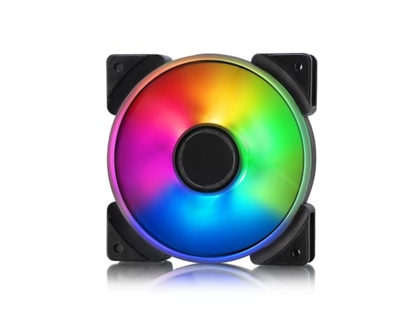 Fractal Design Prisma AL-12 - Kabinettvifte - 120 mm - svart, halvopak hvitt