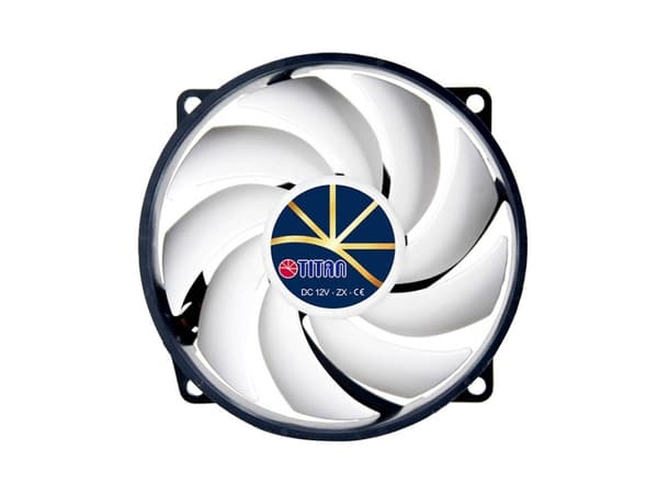 Titan TFD-9225H12ZP/KE(RB), Vifte, 9,2 cm, 270 RPM, 2700 RPM, Sort, Hvit