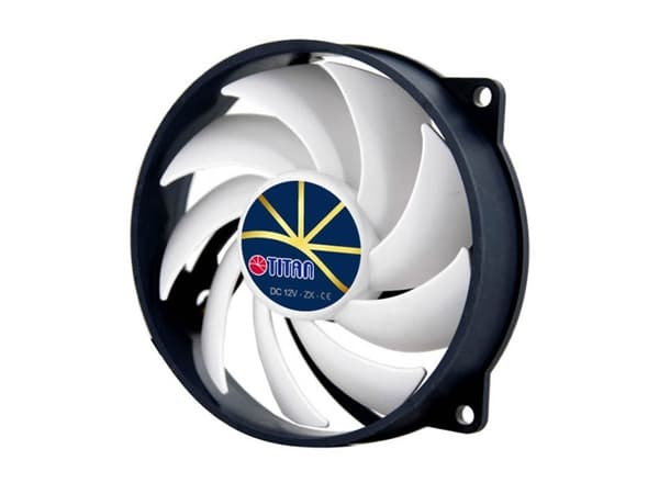 Titan TFD-9225H12ZP/KE(RB), Vifte, 9,2 cm, 270 RPM, 2700 RPM, Sort, Hvit Sort, Hvit