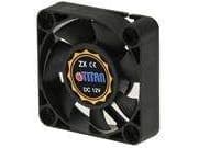 Titan vifte, 40 x 40 x 10 mm, med hastighetsmålersignal, flytende glidelager 12 V DC, 8,9 m?/t, 5000 rpm, <21 dB(A) (TFD-4010M12Z)