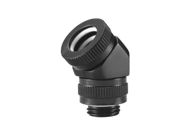 Phanteks PH-RA45_BK12, Kompresjonskobling, Messing, 45°, 1,2 cm, 1 stykker
