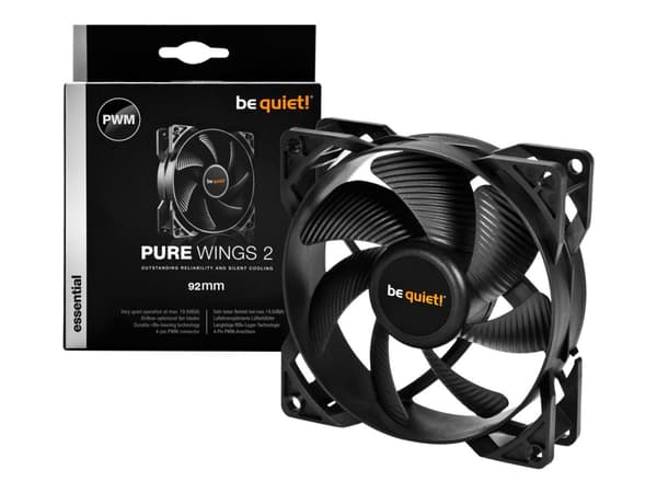 be quiet! Pure Wings 2 PWM - Kabinettvifte - 92 mm