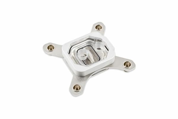Aqua Computer 21871, Vannblokk, Acetal, Aluminium, Sølv, Aluminium, Sølv, Hvit, LGA 1700, RGBpx, 1/4"