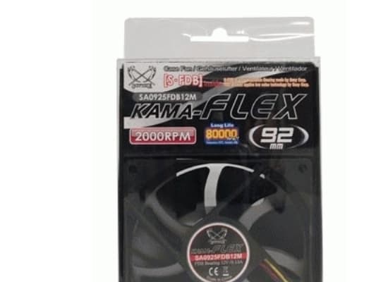 Scythe Kama Flex 2000rpm, Fan, 27,5 dB, Svart