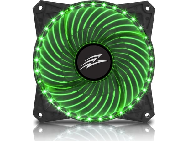 Evolveo EVOLVEO 12L2GR tuuletin 120mm, 33 LED, vihreä, 3-nastainen