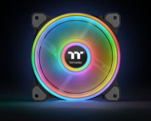 Thermaltake Riing Quad 12 RGB Radiator Fan TT - Premium Edition - innsats med vifte - 120 mm - svart
