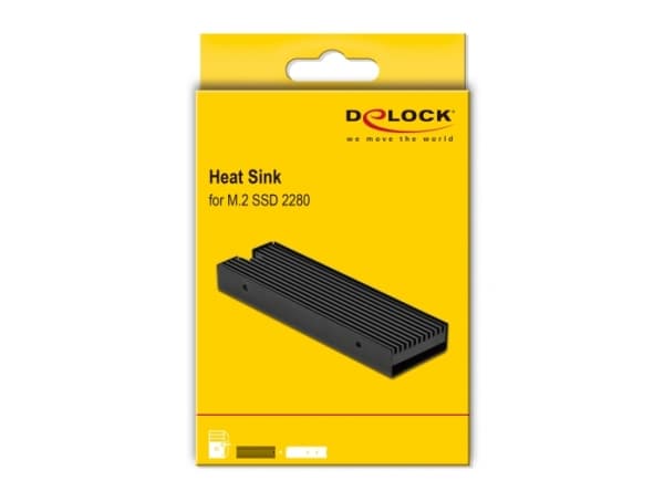 Delock - Heatsink for solid state disk - svart