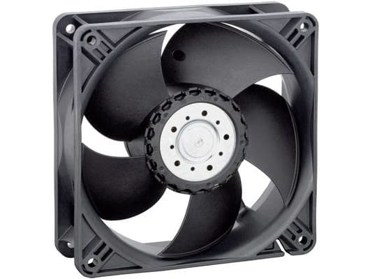 ebm-papst 4414 L3, tuuletin, 11,9 cm, 1800 rpm, 26 dB, 100 m³/t, Sort musta