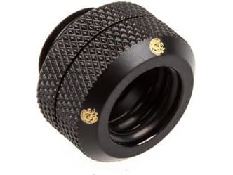 Bitspower Multi-Link adaptertilkobling rett G1/4 tommer AG til 12 mm OD hardt rør - kullsvart