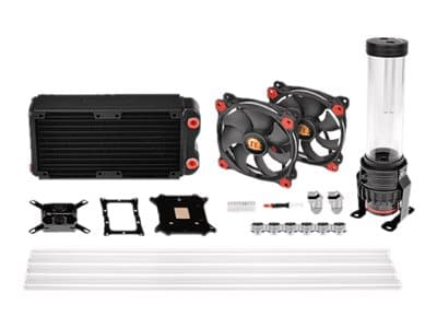 Thermaltake Pacific RL240 D5 Hard Tube Water Cooling Kit - Sett for væskekjølesystem - (for: LGA775, LGA1156, AM2, AM2+, LGA1366, AM3, LGA1155, AM3+,