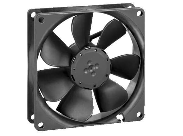 ebm-papst 3412NHH, Fläkt, 9,2 cm, 3250 rpm, 39 fläktar, 60 kubikfot/min., 102 m³/h
