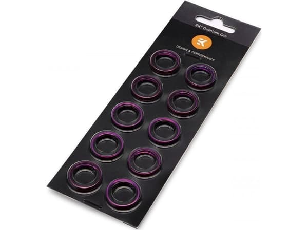 EK Water Blocks EK-Quantum Torque Color Ring 10-Pack STC 10/16, vääntömomentin pidätinrengas, 1/4", 10 kpl, Slovenia