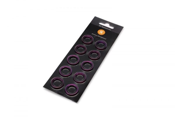 EK Water Blocks EK-Quantum Torque Color Ring 10-Pack STC 10/16, Fixeringsring för vridmoment, 1/4", 10 styck, Slovenien