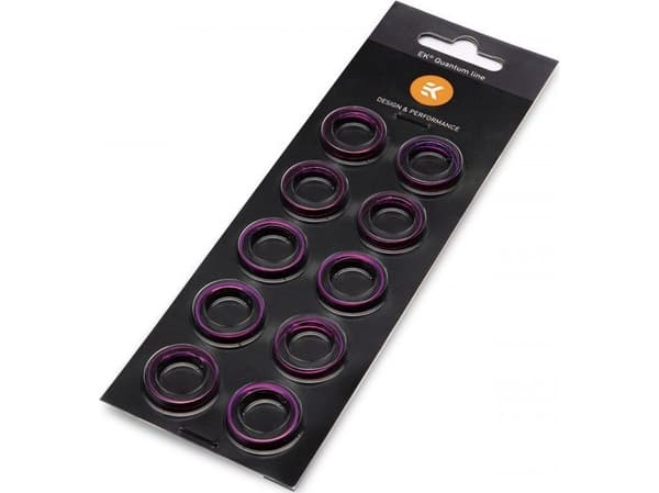 EK Water Blocks EK-Quantum Torque Color Ring 10-Pack STC 12/16, Momentfestering, 1/4", 10 stykker, Slovenia