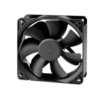 SUNON MEC0381V3-000U-A99, Vifte, 12 cm, 2100 RPM, Sort Sort